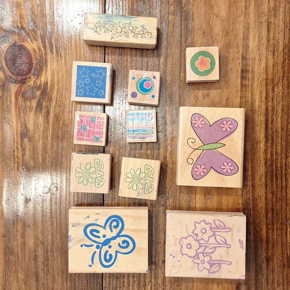 Floral shapes Crafting Stamp Set (11)
